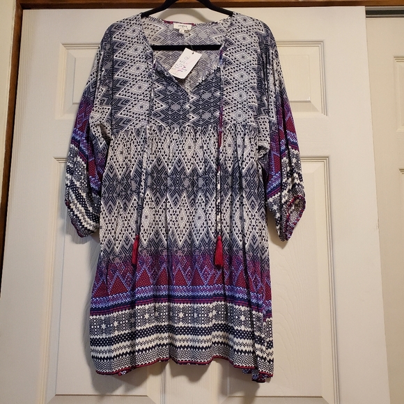 Umgee USA Baby Doll Boho Dress - Picture 1 of 5